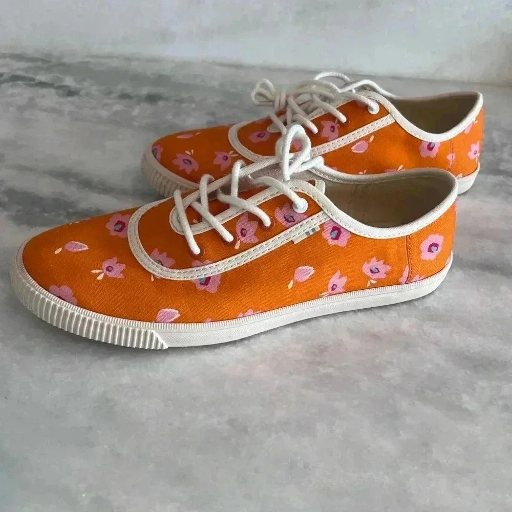 TOMS 7.5 in box Carmel Persimmon Spring Flower print shoe - Picture 6 of 9